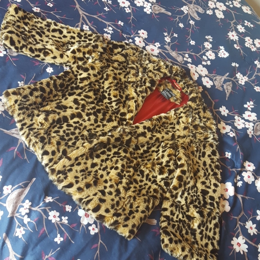 3/4 Sleave Animal Print Jacket